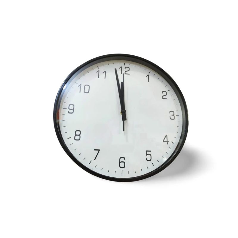 Generic High Quality Fashionable/Elegant Simple Design Medium Size Battery Operated Round Shaped Analog Silent Quartz Wall Clock Black/White N78628 1 Generic High Quality Fashionable/Elegant Simple Design Medium Size Battery Operated Round Shaped Analog Silent Quartz Wall Clock Black/White N78628