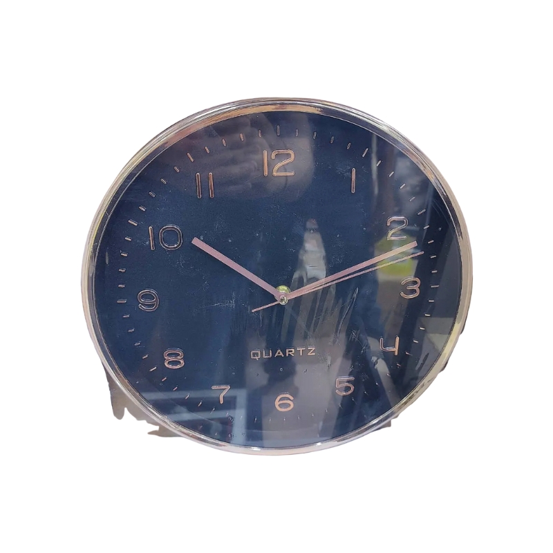 Generic High Quality Fashionable/Elegant Simple Design Medium Size Battery Operated Round Shaped Analog Silent Quartz Wall Clock Black/Bronze N78626 1 Generic High Quality Fashionable/Elegant Simple Design Medium Size Battery Operated Round Shaped Analog Silent Quartz Wall Clock Black/Bronze N78626