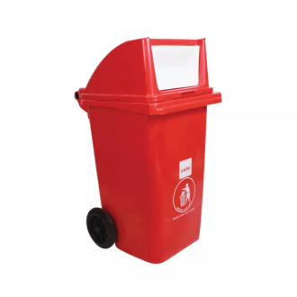 Cello Plastic Dustbin Wheel Swing Bin 100L 540 X 470 X 930mm