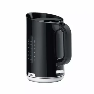 Braun Jug Kettle 1.7L Plastic with Water Guage 2200W WK101AI-WK1100BK Rapid Boil Anti Scale Filter Flip Lid Illuminated Button Cable Storage