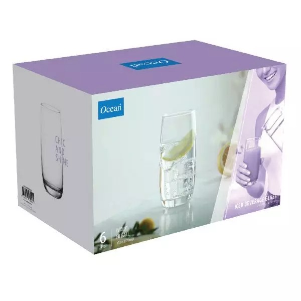 Ocean Glass 6Pcs Ivory Hi Ball 370Ml Drink Tumbler 3B1301306G0011 10 Ocean Glass 6Pcs Ivory Hi Ball 370Ml Drink Tumbler 3B1301306G0011