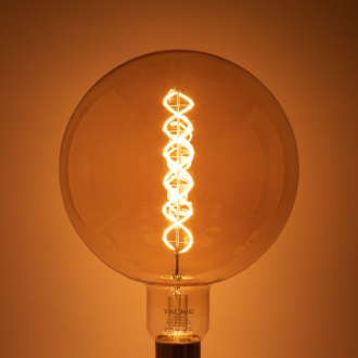 Tronic Glass Round Vintage Bulb 8W E27 (Screw Type)