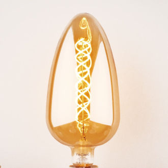 Tronic Glass Egg Shaped Vintage Bulb 8W E27 (Screw Type)