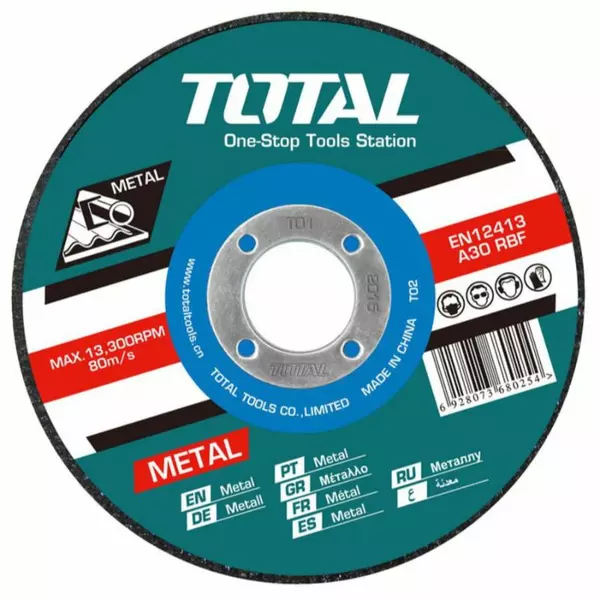 Total Abrasive Cutting Disc 7” For Metal Tac2211802 1 Total Abrasive Cutting Disc 7” For Metal Tac2211802