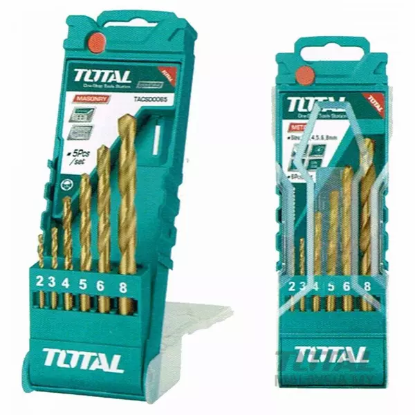 Total Drill Bit Set Hss Twisted 6Pcs Tacsd0065 1 Total Drill Bit Set Hss Twisted 6Pcs Tacsd0065