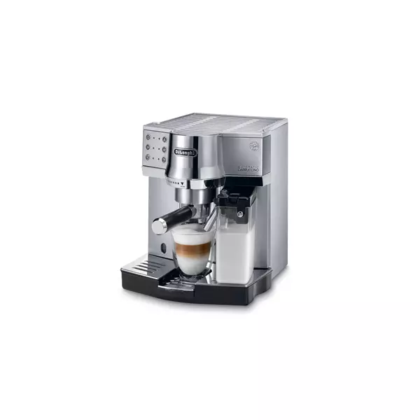 De'Longhi Expresso Maker Pump Driven &Amp; Cappuccino Machine 1450W (Metallic) Latte Macchiato Hot Milk Removable Drip Tray Ec850.M 1 De'Longhi Expresso Maker Pump Driven &Amp; Cappuccino Machine 1450W (Metallic) Latte Macchiato Hot Milk Removable Drip Tray Ec850.M