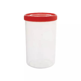 Cello Plastic Container Jar 1500ml Plain (Pack of 6)