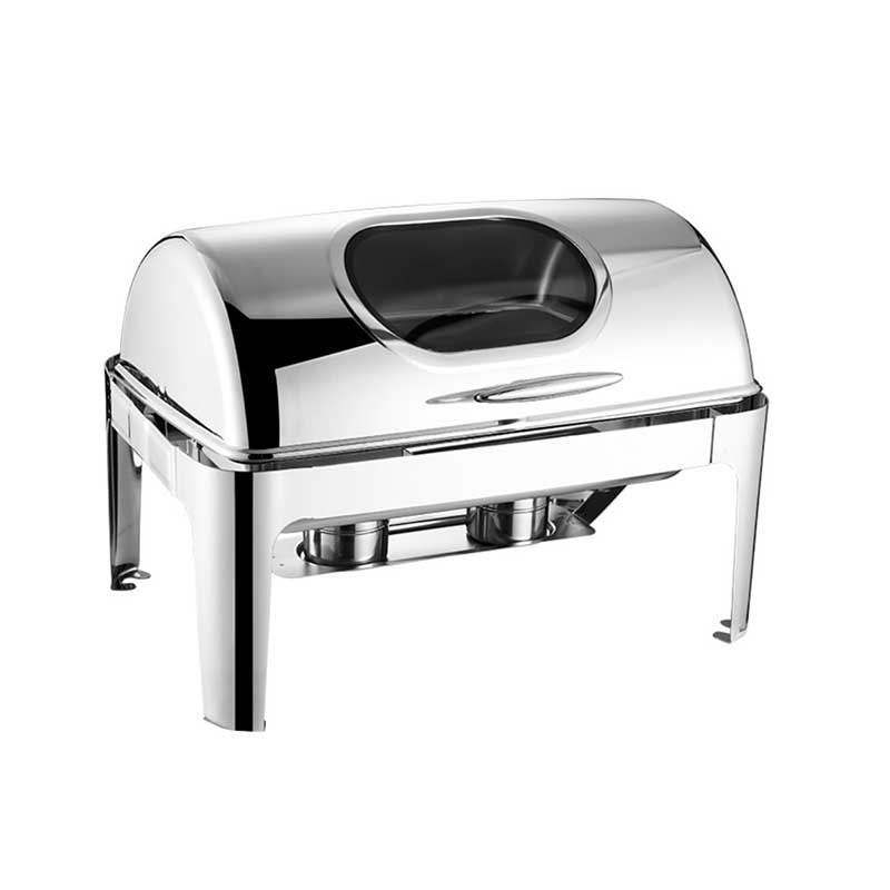 Generic Chaffing Dish With Glass Window Single 9L Cf7202 1 Generic Chaffing Dish With Glass Window Single 9L Cf7202