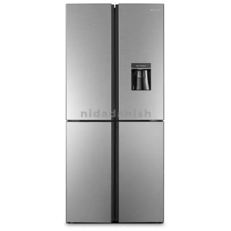 Hisense Refrigerator 392L 4 Cross Door with Water Dispenser, Total No Frost, Super Wide Space, LED Lighting, Multi Air Flow Technology H520FI-WD