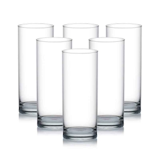 Ocean Glass 6pcs Fin Line Hi Ball 355ml Drink Tumbler 1B01213
