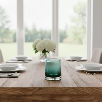 Ocean Glass 6pcs Contempo Dark Green 430ml Rock 41V0001 Hand Made Glass