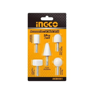 Ingco Accessories For Die Grinder Pack of 5 AKB0501