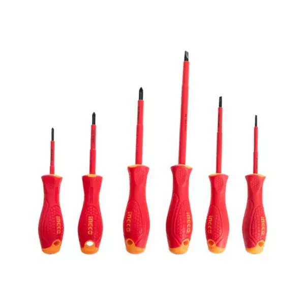 Ingco Insulated Screwdriver Set 6Pcs Hkisd0608 1 Ingco Insulated Screwdriver Set 6Pcs Hkisd0608