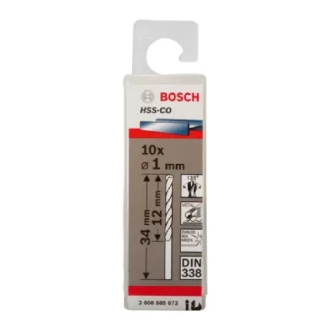 Bosch Twist Drill Spiralbohrer HSS CO 10 x 1mm 2608585872