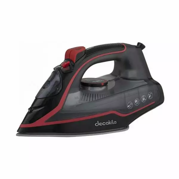 Decakila Steam Iron 210Ml Tank Dry And Spray Function 2400W Keen001W Teflon Soleplate Anti Drip Function Spray Function 0.8G Spray Shot Mechanical Temperature Control 1 Decakila Steam Iron 210Ml Tank Dry And Spray Function 2400W Keen001W Teflon Soleplate Anti Drip Function Spray Function 0.8G Spray Shot Mechanical Temperature Control