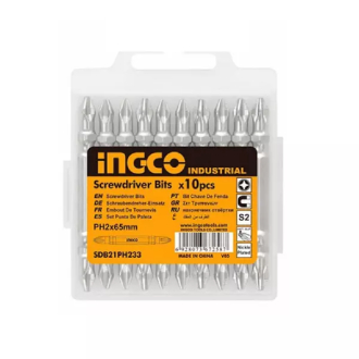 Ingco Screwdriver Bit 65mm 10pcs Set SDB21PH233