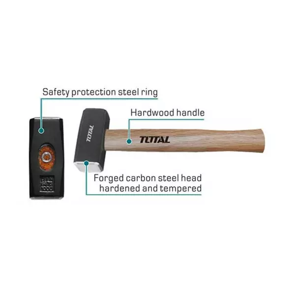 Total Stoning Hammer 1500G Hardwood Handle Thtw721500 1 Total Stoning Hammer 1500G Hardwood Handle Thtw721500