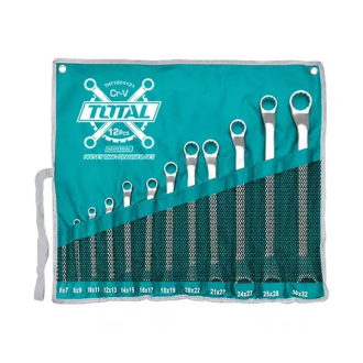 Total Offset Ring Spanner Set 12pcs THT1024121