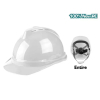 Total Safety Helmet with Vents & V Type Reinforcement White TSP2602