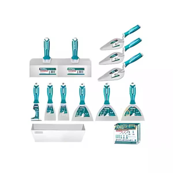 Total 12Pcs Trowel &Amp; Putty Set, Construction Tools Set, Stainless Steel Thkbps1206 1 Total 12Pcs Trowel &Amp; Putty Set, Construction Tools Set, Stainless Steel Thkbps1206