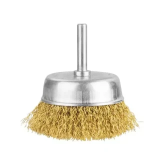 Total WIre Cup Brushes 50mm 2" with Shank 1/4" for Steel, Cast Steel, Soft & Hard Wood TAC33021