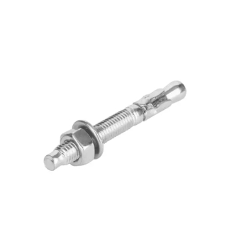 Total Galvanized Wedge Anchor 1/2"x3-3/4" Carbon Steel, Zinc Plated Finish THWWA213341 (Pack of 50pcs)