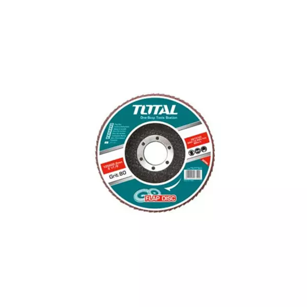 Total Flap Disc 180Mm P40 For High Steel, Steel, Cast Iron &Amp; Sheet Steel Tac631801 1 Total Flap Disc 180Mm P40 For High Steel, Steel, Cast Iron &Amp; Sheet Steel Tac631801