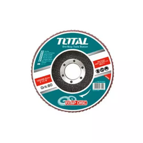 Total Flap Disc 180Mm P80 For High Steel, Steel, Cast Iron &Amp; Sheet Steel Tac631803 1 Total Flap Disc 180Mm P80 For High Steel, Steel, Cast Iron &Amp; Sheet Steel Tac631803