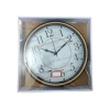 Az Generic Wall Clock Round Shaped Analog Silent Quartz Brown & White Battery Operated AZ-21